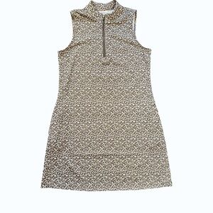 Tommy Bahama Brown Leopard Print Activewear Mini Dress Golf